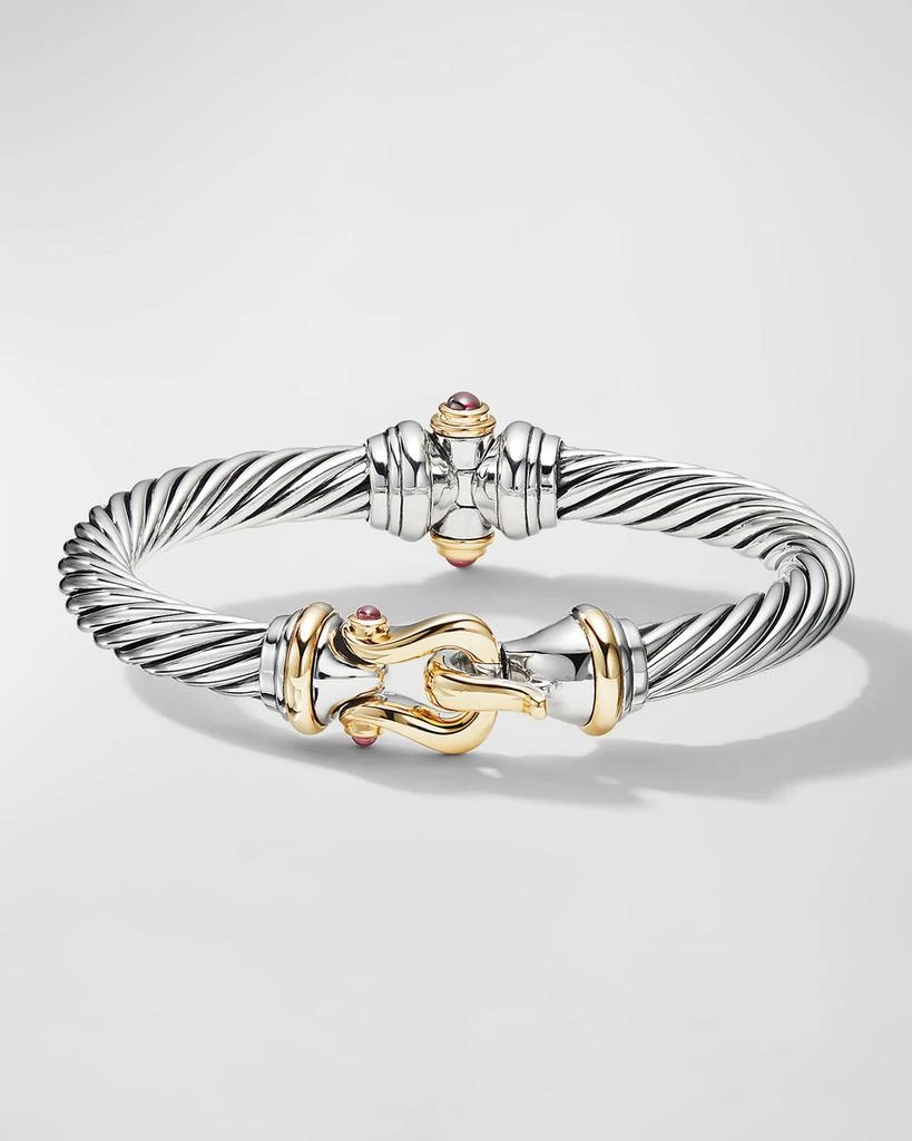 商品David Yurman|7mm Buckle Cable Bracelet in Silver,价格¥15055,第1张图片