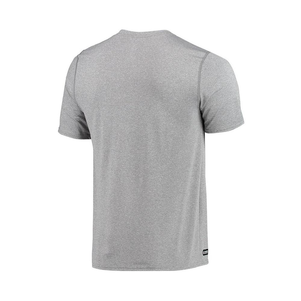 Men's Heathered Gray New York Jets Combine Authentic Game On T-shirt商品第4张图片规格展示