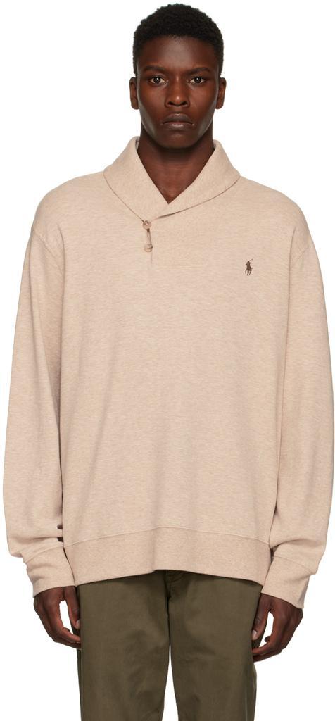 商品Ralph Lauren|Beige Shawl Collar Sweater,价格¥509,第1张图片