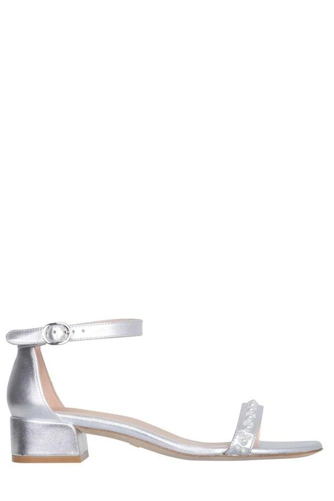 商品Stuart Weitzman|Stuart Weitzman Nudist Embellished Buckled Sandals,价格¥1602,第1张图片