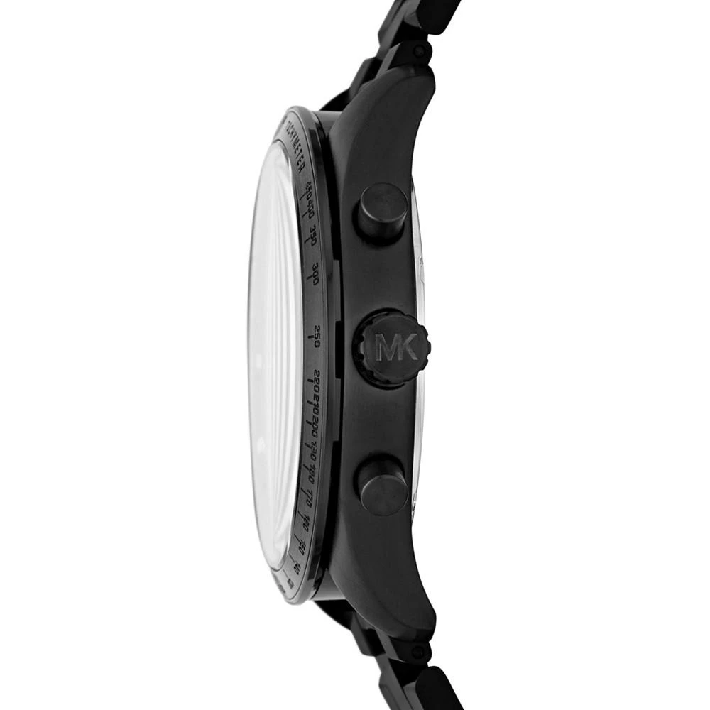 商品Michael Kors|Men's Keaton Black Stainless Steel Bracelet Watch 43mm,价格¥1558,第2张图片详细描述