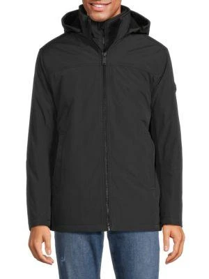商品Michael Kors|Hooded Zip Up Bib Jacket,价格¥590,第1张图片