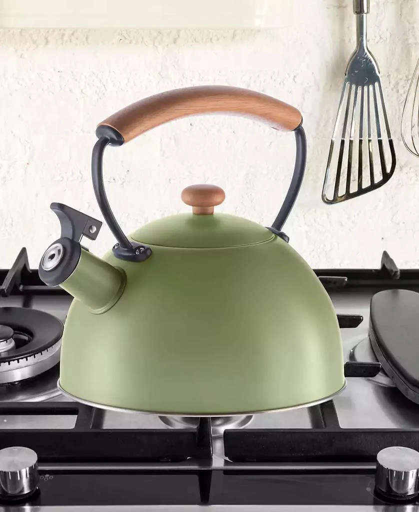 商品Oggi|2.5 Litre Whistling Tea Kettle with Wood Handle,价格¥456,第3张图片详细描述