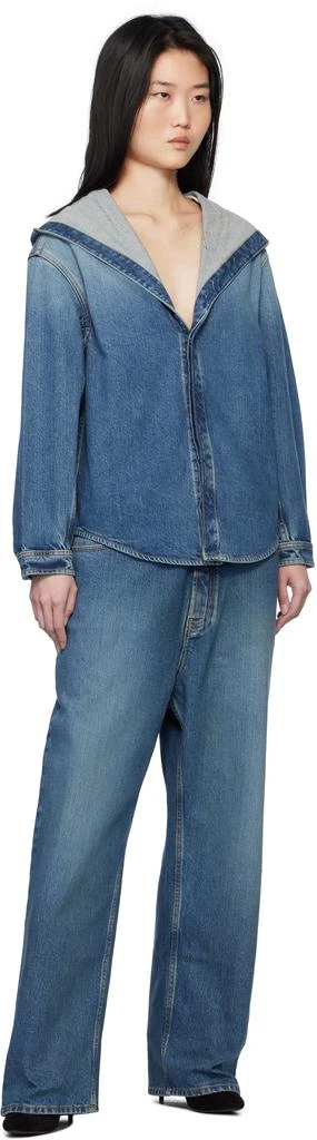 商品Alaïa|Blue Knit Band Jeans,价格¥10087,第5张图片详细描述