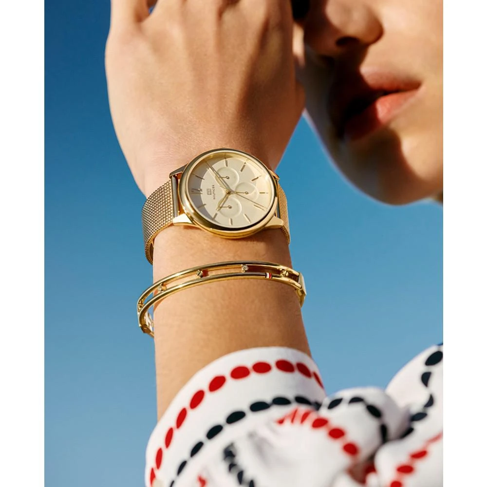 商品Tommy Hilfiger|Women's Gold-Tone Mesh Bracelet Watch,价格¥1465,第4张图片详细描述