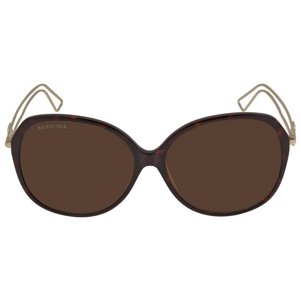 Balenciaga Brown Butterfly Ladies Sunglasses BB0058SK 002 59商品第2张图片规格展示