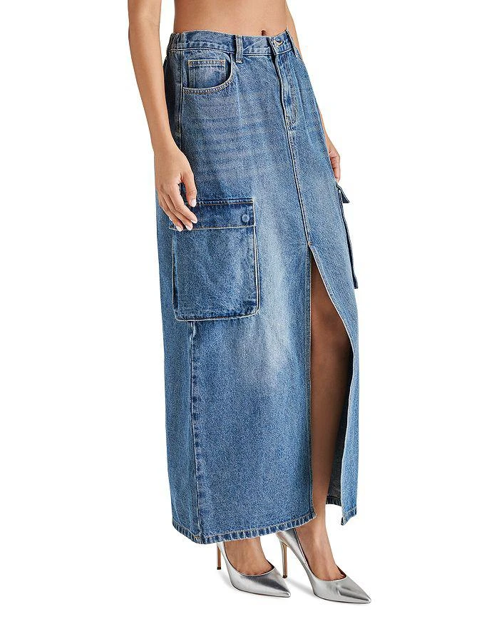 商品Steve Madden|Benson Cotton Center Slit Denim Skirt,价格¥727,第4张图片详细描述
