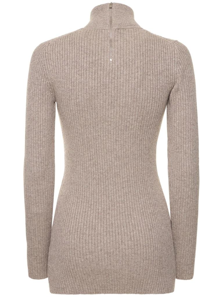 Cashmere Blend Knit Turtleneck Sweater商品第5张图片规格展示