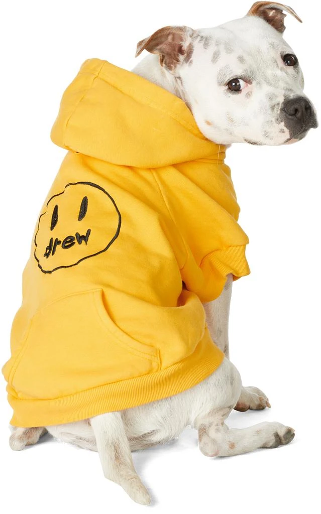 商品Drew House|SSENSE Exclusive Yellow Painted Mascot Hoodie,价格¥684,第3张图片详细描述