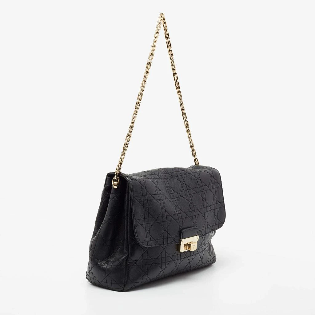 商品[二手商品] Dior|Dior Black Cannage Leather Large Diorling Shoulder Bag,价格¥5677,第3张图片详细描述