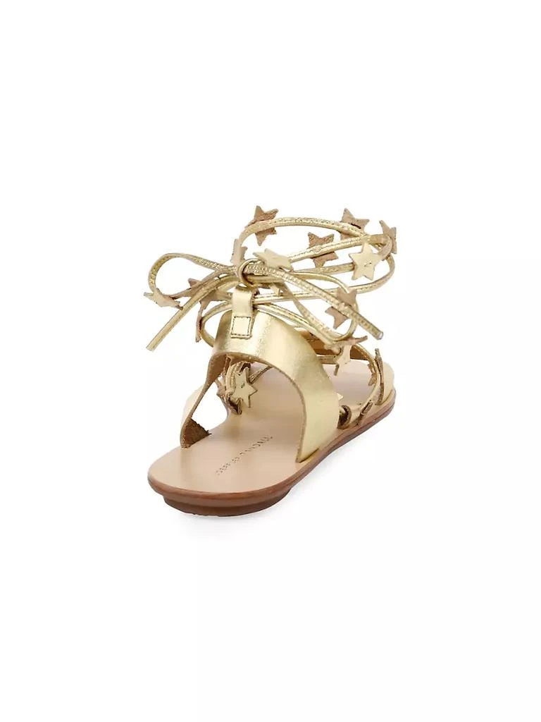 商品Loeffler Randall|Starla Ankle-Wrap Metallic Leather Sandals,价格¥552,第3张图片详细描述