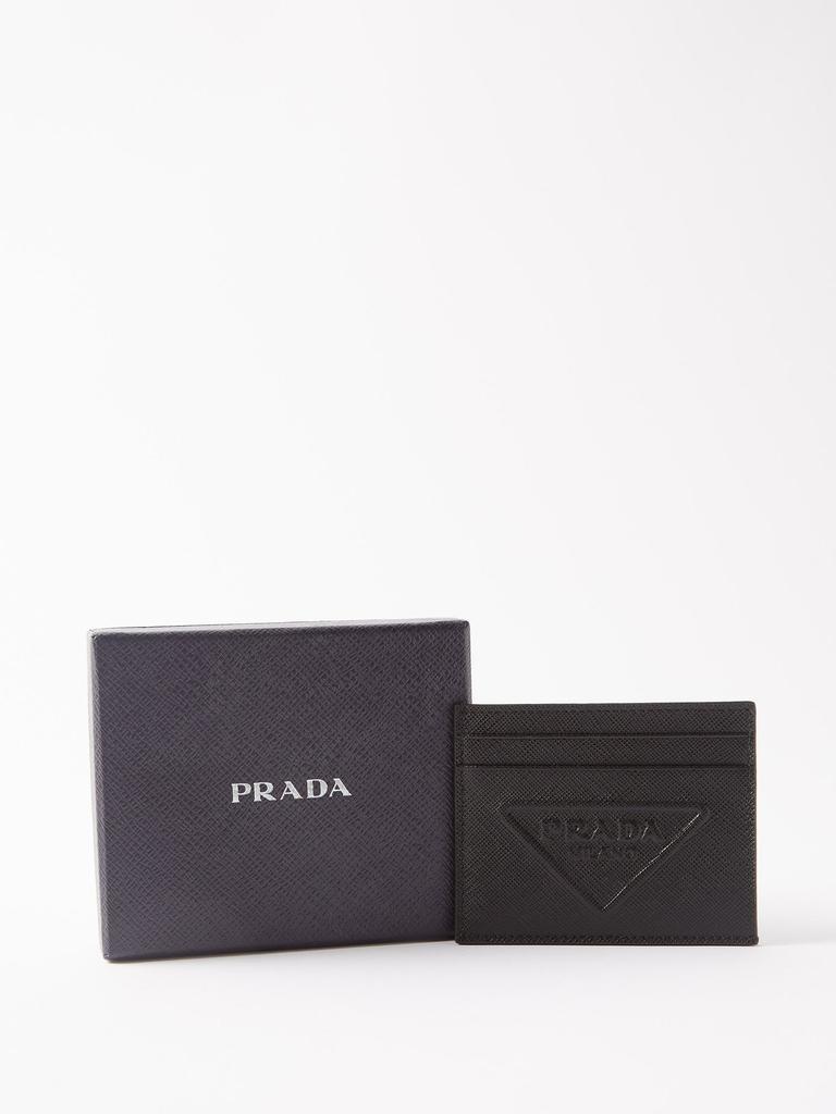 商品Prada|Embossed triangle-logo leather cardholder,价格¥2399,第7张图片详细描述