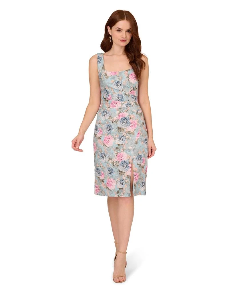 商品Adrianna Papell|Floral Matelasse Dress,价格¥858,第1张图片