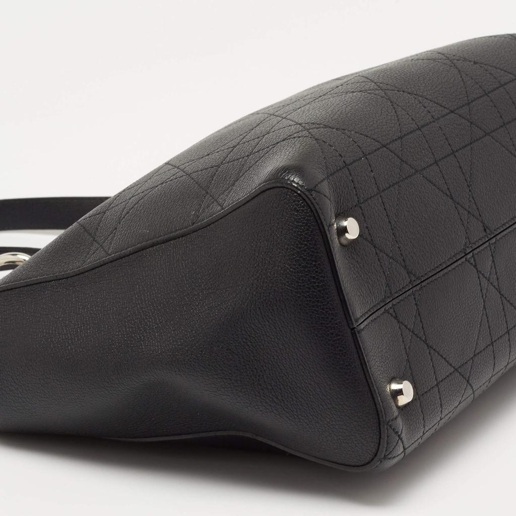 Dior Black Cannage Leather Medium Ultradior Tote商品第10张图片规格展示