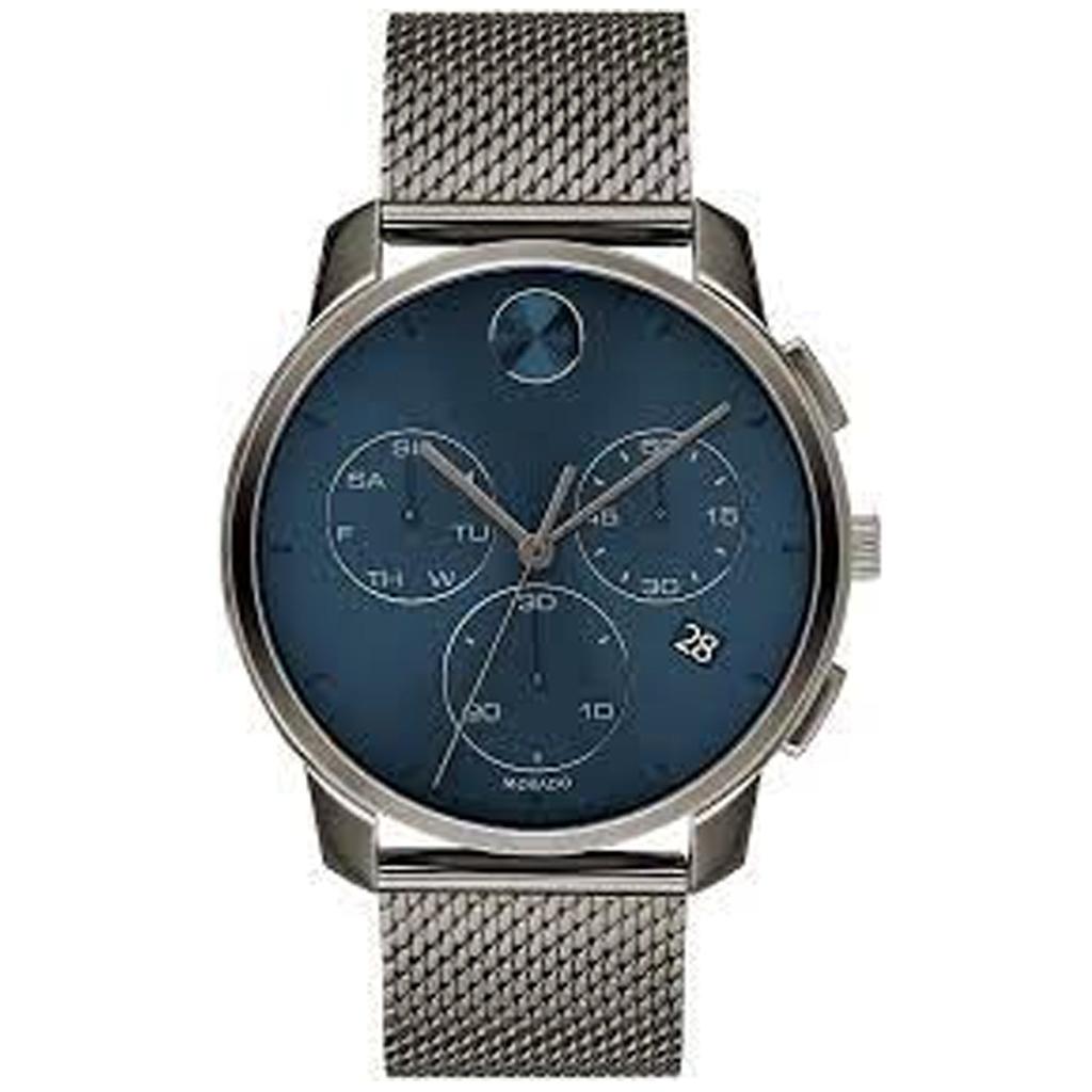 Movado Men's Bold Blue Dial Watch商品第1张图片规格展示