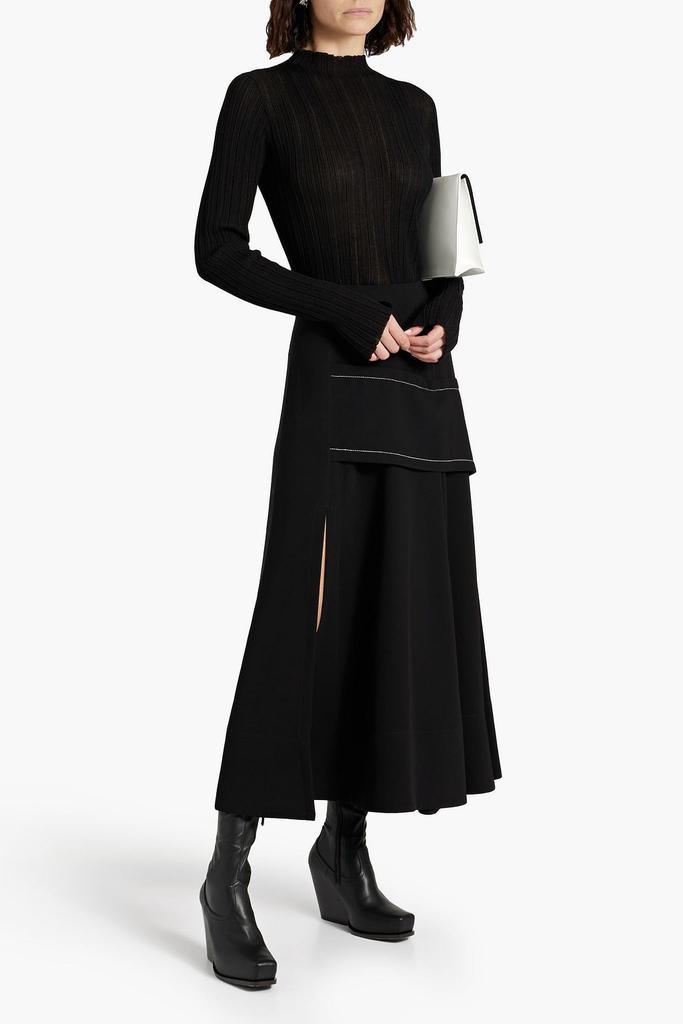 Ribbed cotton-blend turtleneck sweater商品第2张图片规格展示