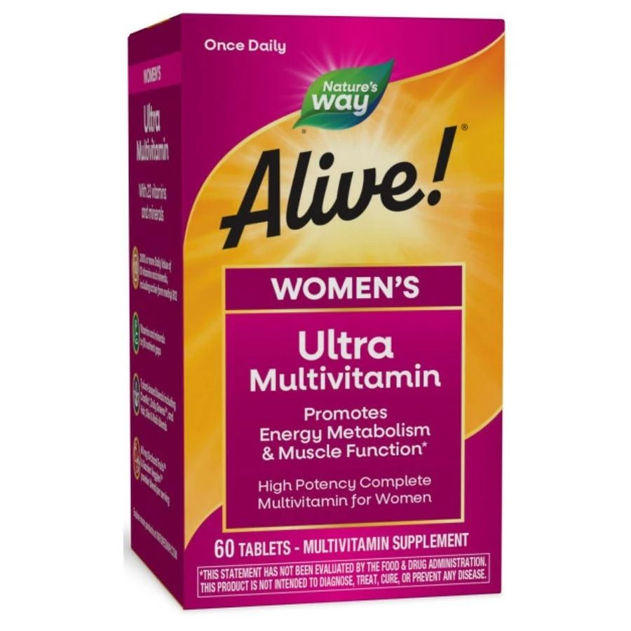 商品Nature's Way|Alive! Once Daily Women's Ultra Potency Multivitamin,价格¥250,第1张图片