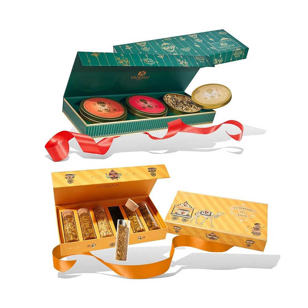 商品Vahdam Teas|Turmeric Tea Tales and Chai Tea Trio, Combo, Gift Set,价格¥545,第2张图片详细描述