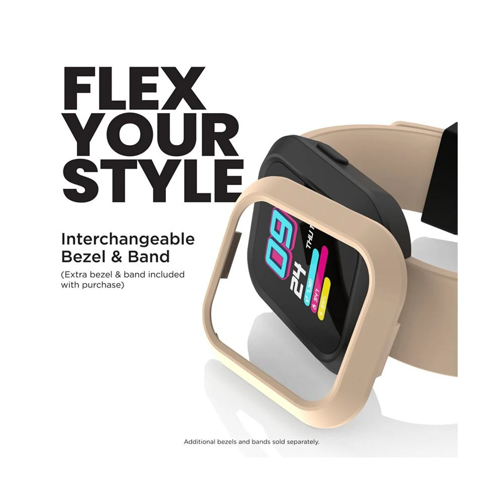 商品iTouch|Unisex Flex Silicone Strap Smartwatch 38.2mm with Extra Bezel & Strap,价格¥299,第2张图片详细描述