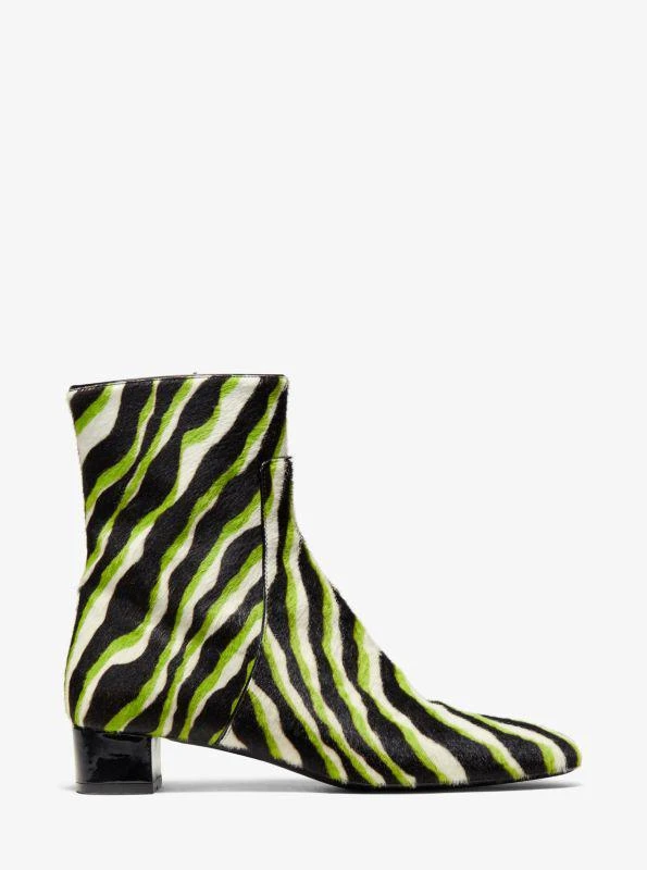 商品Michael Kors|Quinn Zebra Calf Hair Ankle Boot,价格¥2462,第2张图片详细描述