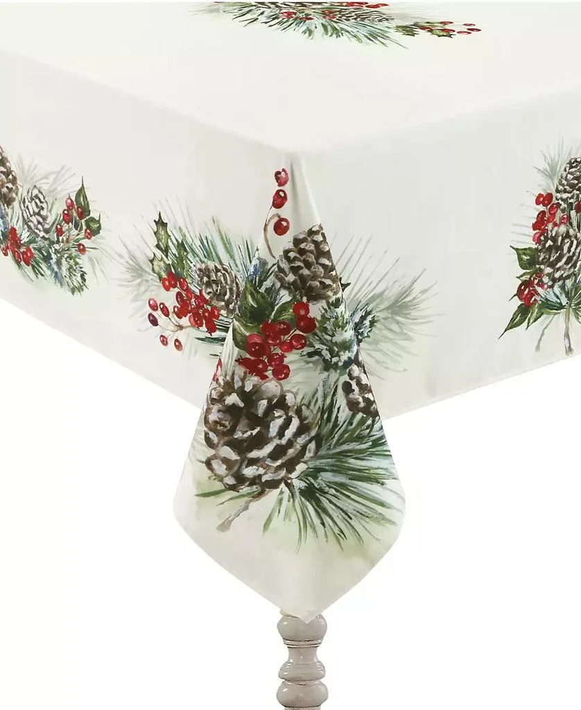 商品Laural Home|Winter Garland Tablecloth -70" x 120",价格¥768,第1张图片