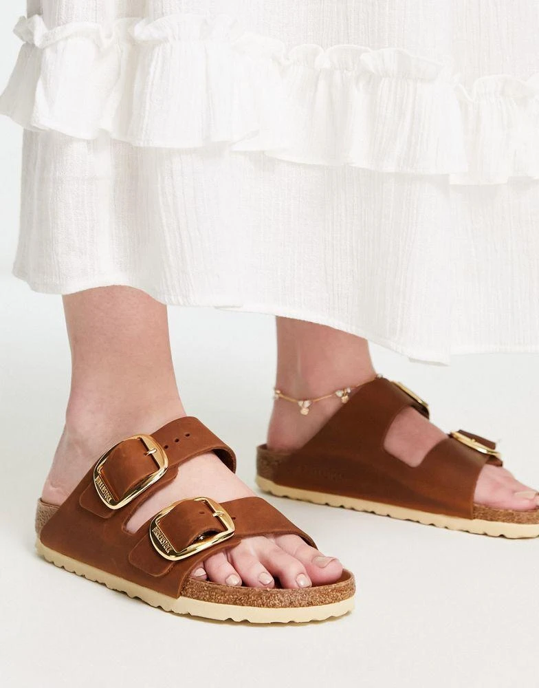 商品Birkenstock|Birkenstock Arizona Big Buckle Sandals in Cognac Leather,价格¥1239,第2张图片详细描述