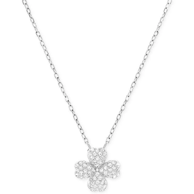 商品Swarovski|Rhodium-Plated Crystal Pavé Four-Leaf Clover Pendant Necklace,价格¥594,第1张图片