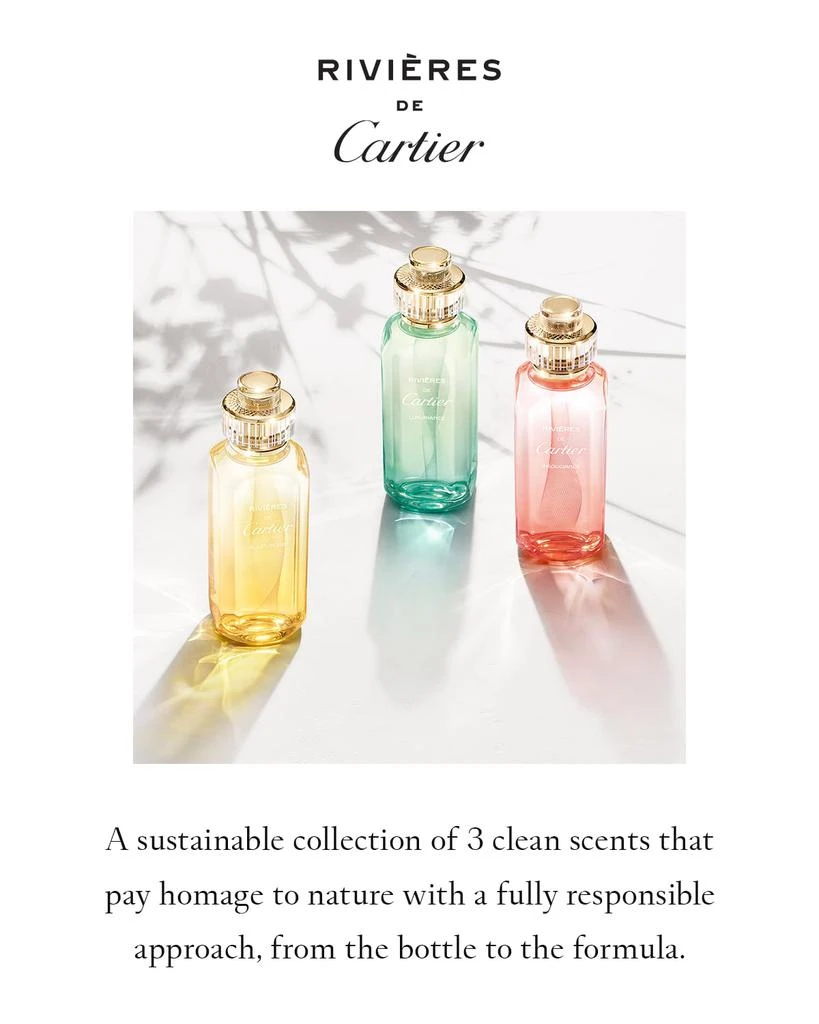 商品Cartier|Rivieres Luxuriance Eau de Toilette, 3.3 oz.,价格¥904,第4张图片详细描述