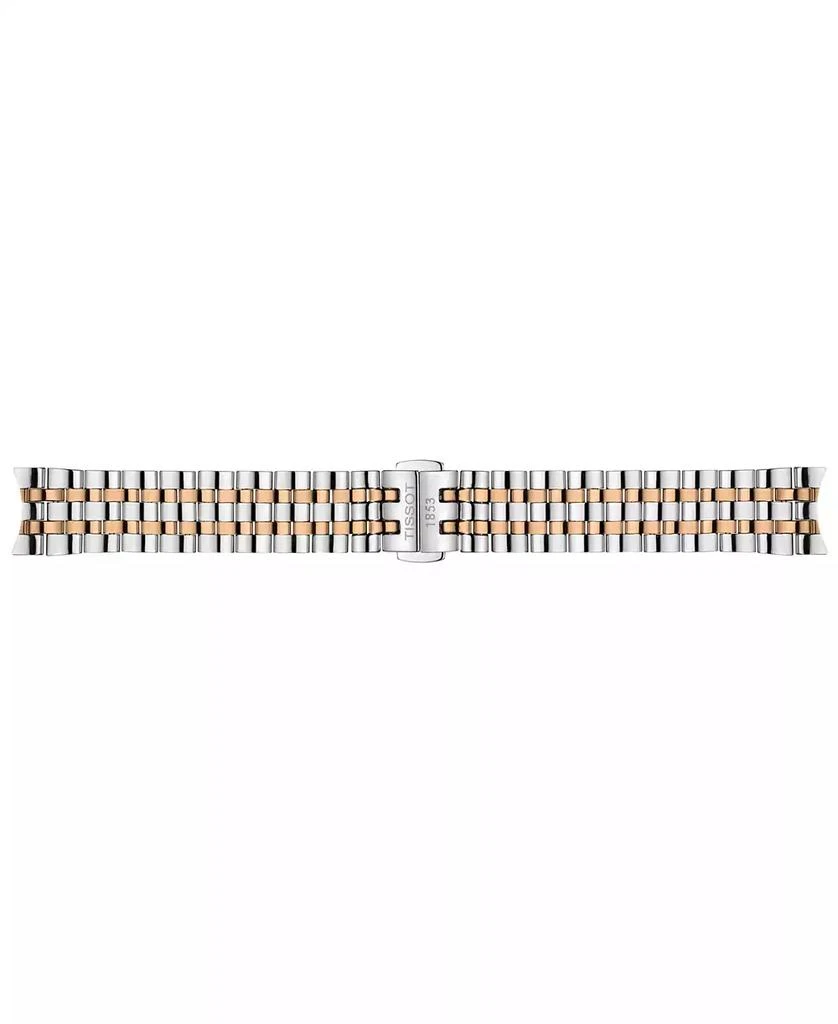 商品Tissot|Women's Swiss Automatic Carson Premium Two-Tone Stainless Steel Bracelet Watch 30mm,价格¥3520,第4张图片详细描述