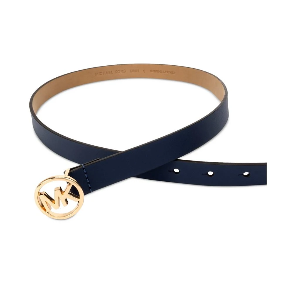 2-Pk. Smooth Leather & Logo-Print Belts 商品