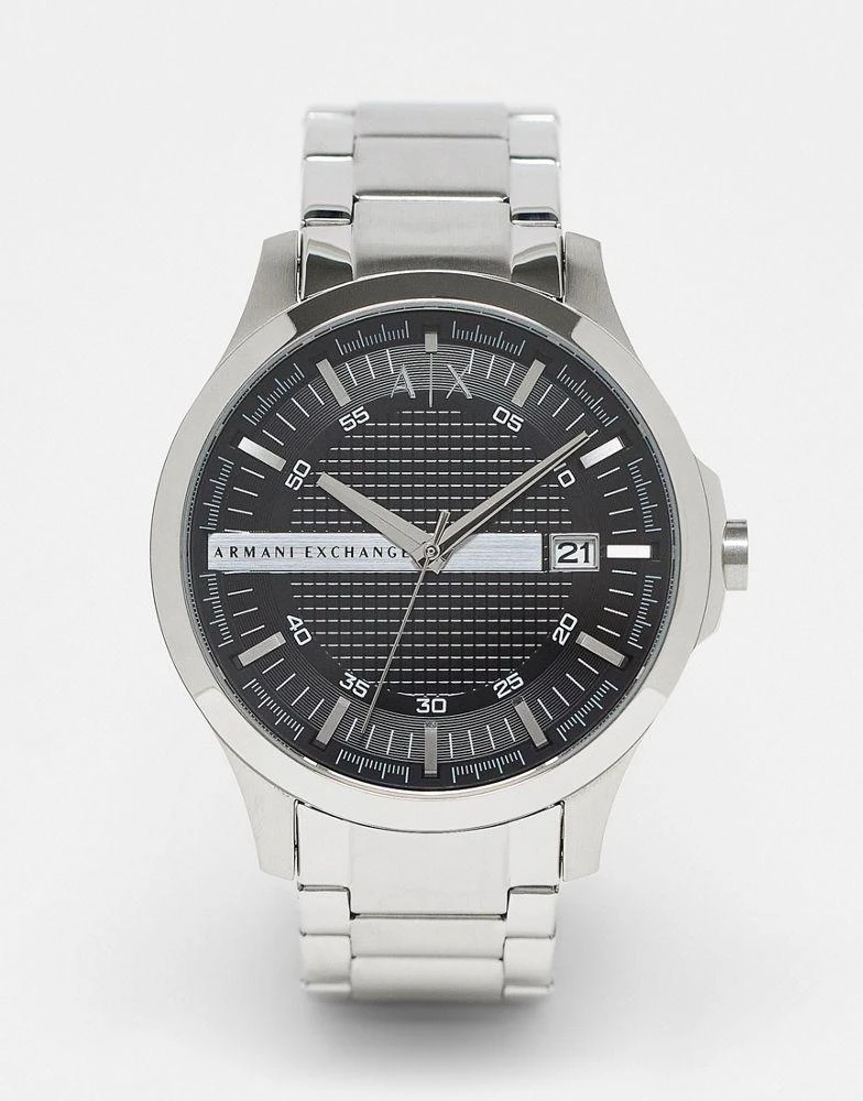 商品Armani Exchange|Armani Exchange AX2103 Hampton bracelet watch in silver,价格¥1446,第1张图片