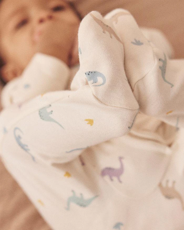 商品MORI|Unisex Dino Print Two Way Full Zip Footie Pajamas - Baby,价格¥326,第4张图片详细描述