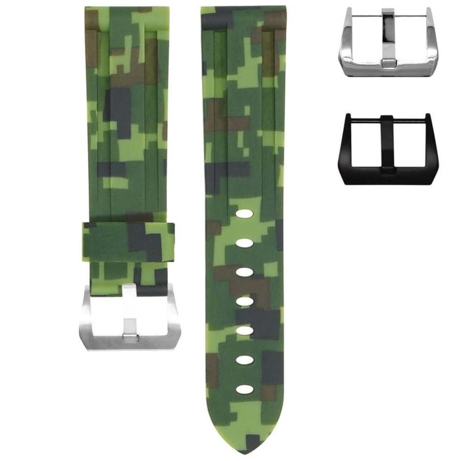 商品Horus Watch Straps|For Tudor Black Bay Straight Lug Green Digi Camo Rubber Watch Band 22MMSL-GCD-TBB,价格¥1155,第1张图片