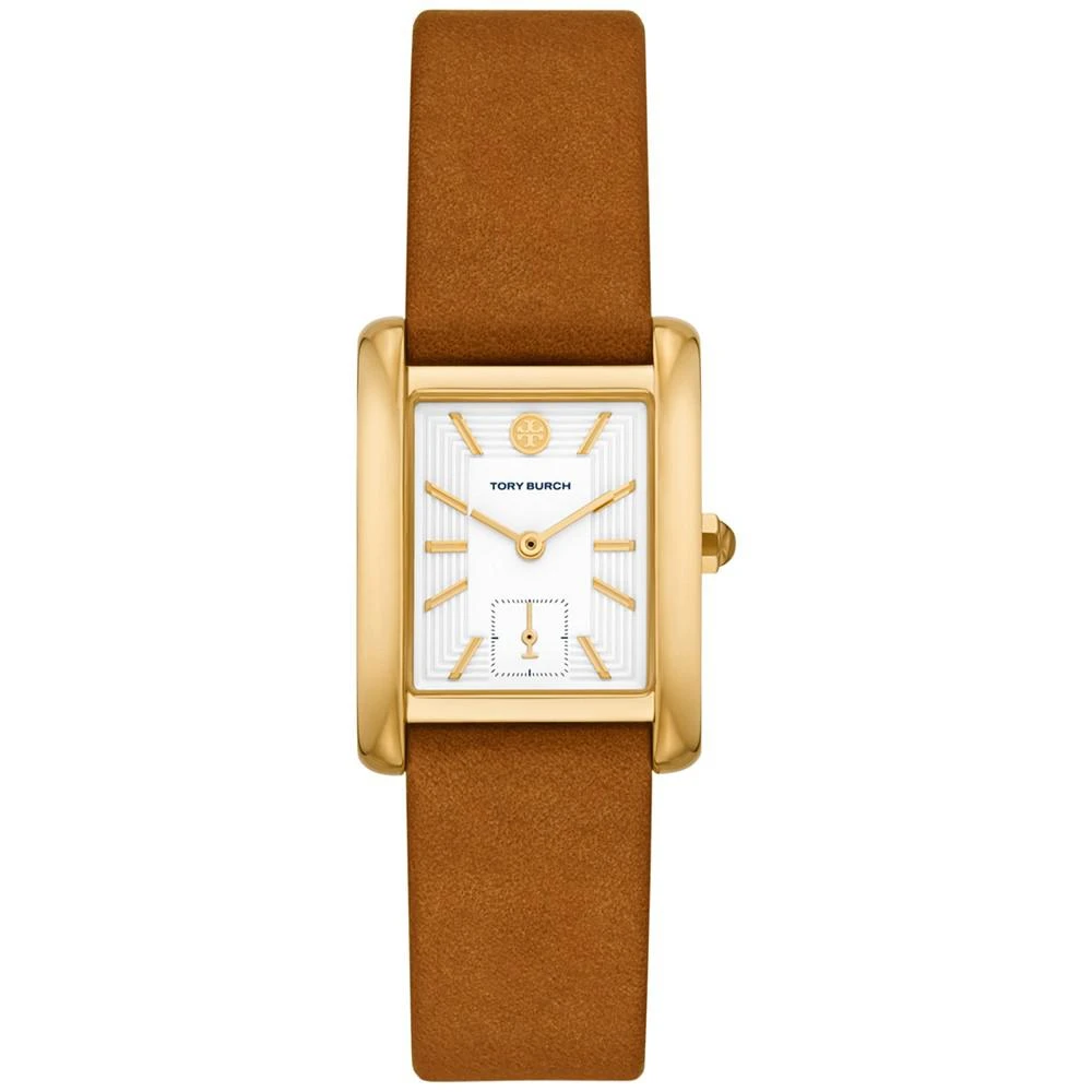 商品Tory Burch|Women's The Eleanor Luggage Leather Strap Watch 24mm,价格¥1574,第1张图片