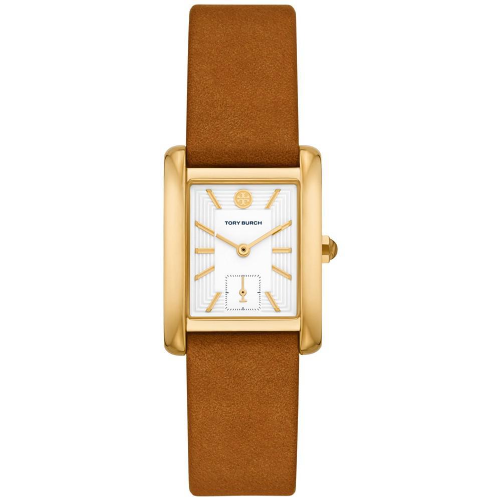 商品Tory Burch|Women's The Eleanor Luggage Leather Strap Watch 24mm,价格¥2057,第1张图片