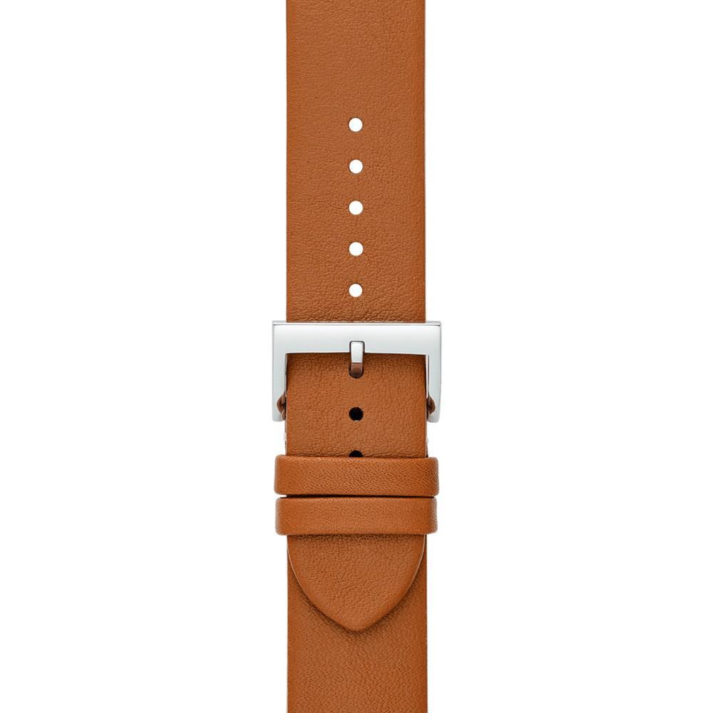 商品Tory Burch|Women's McGraw Luggage  Band For Apple Watch® Leather Strap 38mm/40mm,价格¥699,第5张图片详细描述