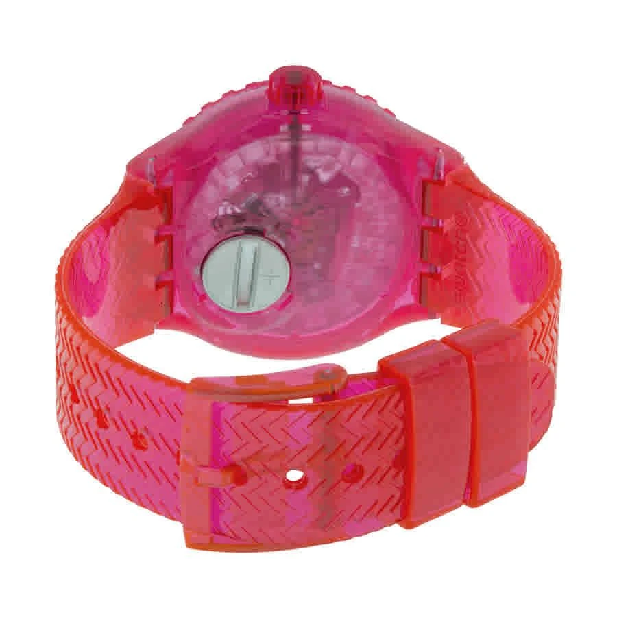 商品Swatch|Deep Berry See-through Dial Red Plastic Strap Watch SUUP100,价格¥499,第3张图片详细描述