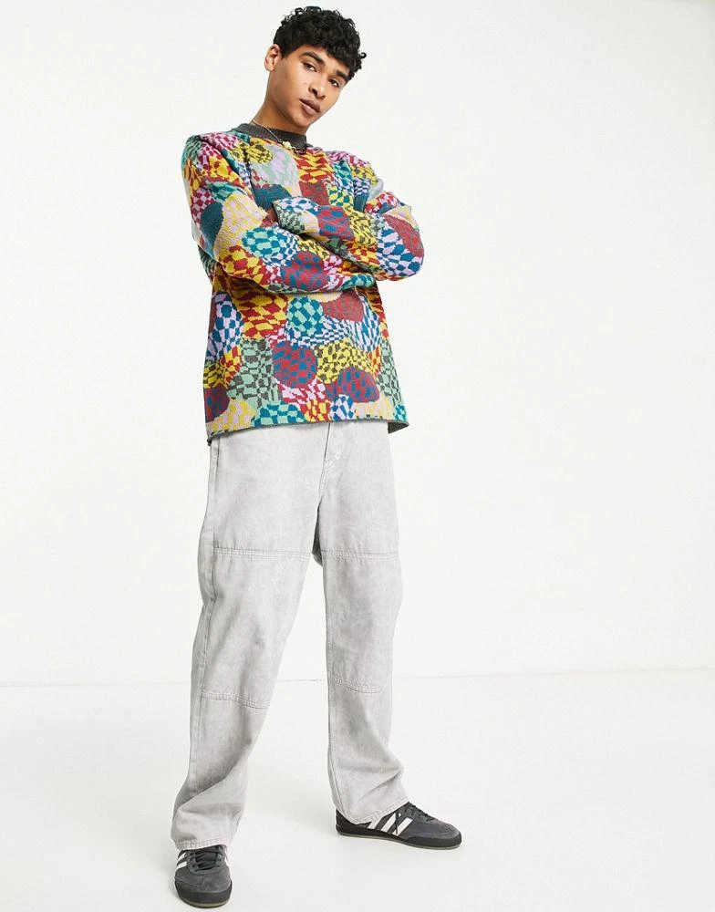 商品The Ragged Priest|The Ragged Priest stoner knitted jumper in multi,价格¥326,第4张图片详细描述