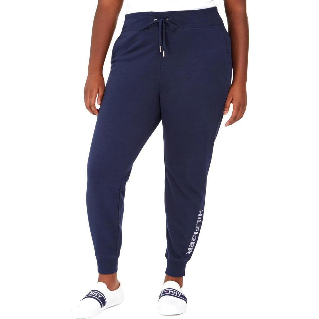 商品Tommy Hilfiger|Tommy Hilfiger Sport Womens Plus Fitness Activewear Jogger Pants,价格¥124,第1张图片