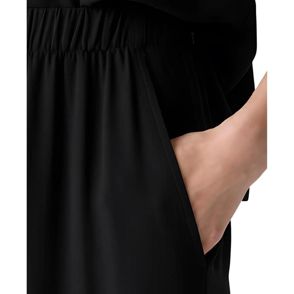 商品Eileen Fisher|Silk Georgette Crepe Wide Ankle Pant In Black,价格¥1050,第4张图片详细描述