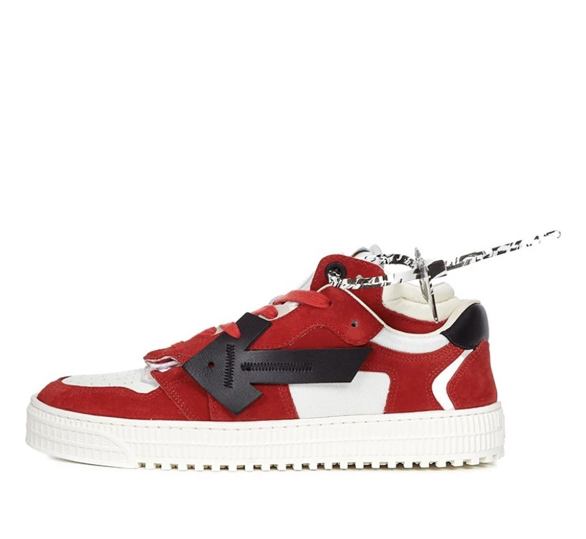 商品Off-White|3.0 Off- Court 潮流百搭 低帮休闲板鞋 黑红拼接 OMIA151R21LEA001-2510,价格¥4581,第1张图片