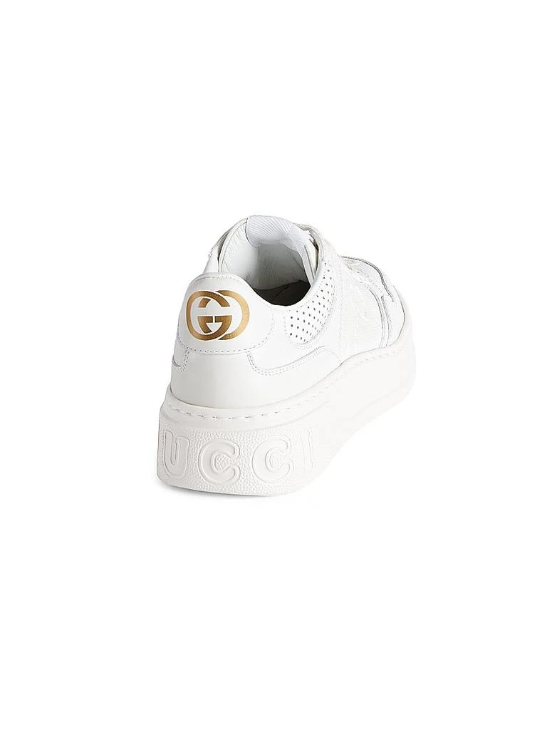 商品Gucci|GG Embossed Leather Sneakers,价格¥7516,第3张图片详细描述