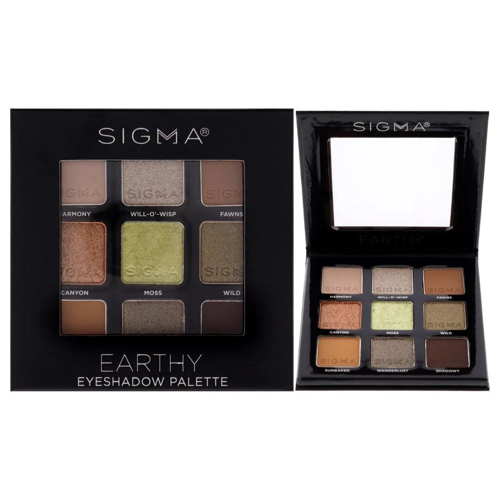 商品Sigma Beauty|Eyeshadow Palette - Earthy by Sigma Beauty for Women - 0.032 oz Eye Shadow,价格¥176,第1张图片