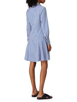 商品Equipment|Striped Knee Lnegth Shirtdress,价格¥723,第2张图片详细描述
