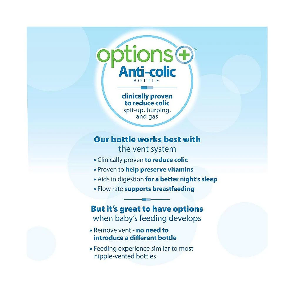 商品Dr. Browns|Options+ Anti-Colic Baby Bottle to Sippy Bottle Starter Kit, 8oz, Blue,价格¥149,第3张图片详细描述