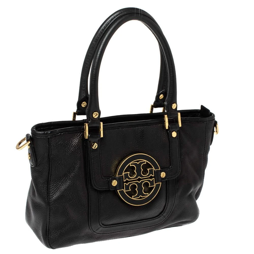 商品[二手商品] Tory Burch|Tory Burch Black Leather Mini Amanda Tote,价格¥2096,第3张图片详细描述