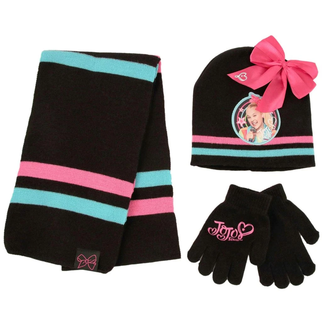 商品Nickelodeon|Winter Hat, Scarf, and Kids Gloves Or Toddlers Mittens, JoJo Baby Beanie for Girl,价格¥142,第1张图片
