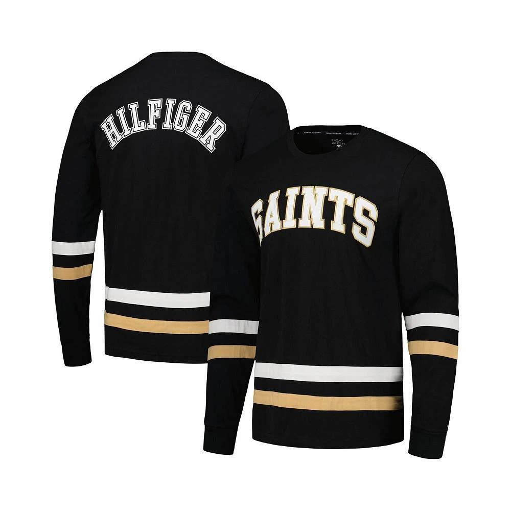 商品Tommy Hilfiger|Men's Black, Gold New Orleans Saints Nolan Long Sleeve T-shirt,价格¥490,第1张图片