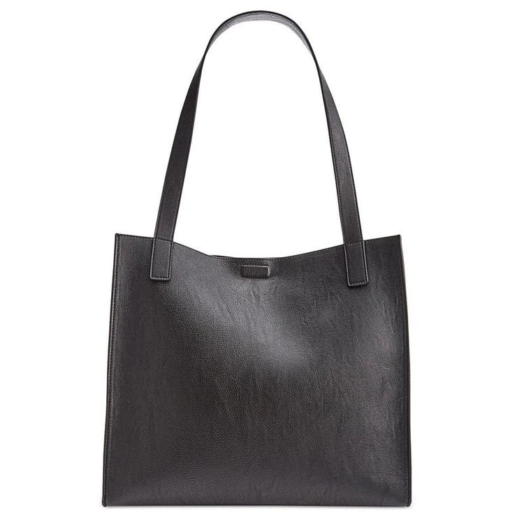 皮带装饰托特包Calvin Klein Faux-Leather Pebble Tote with Pouch 商品
