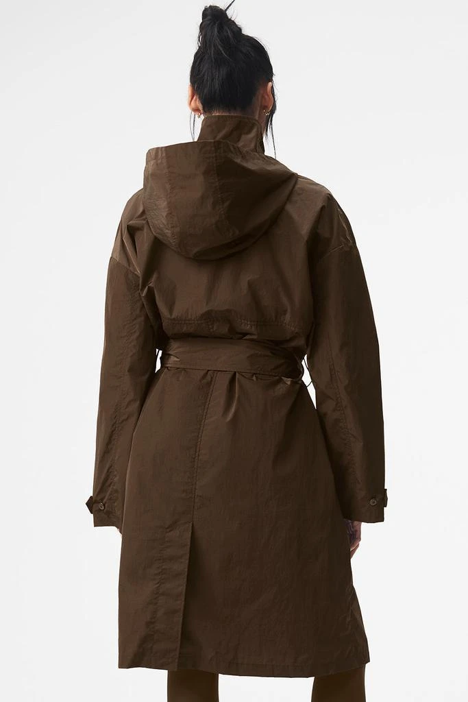 商品Alo|Crinkle On The Move Trench - Espresso,价格¥2235,第3张图片详细描述